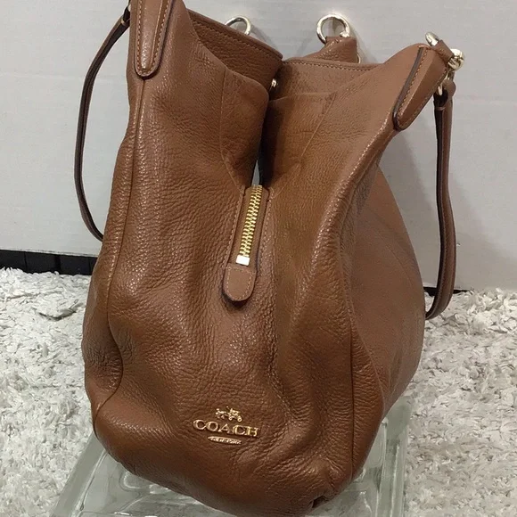 Coach Madison Phoebe cognac shoulder bag